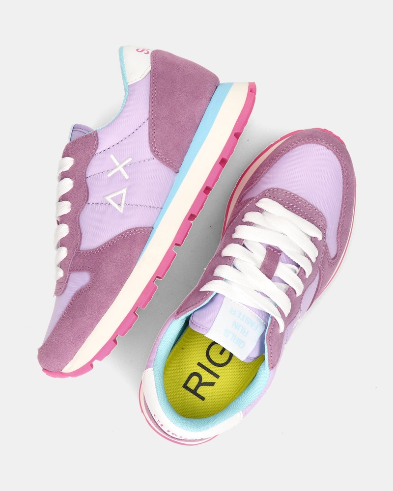 Sun 68 Ally Solid Nylon Lage sneakers  - paars