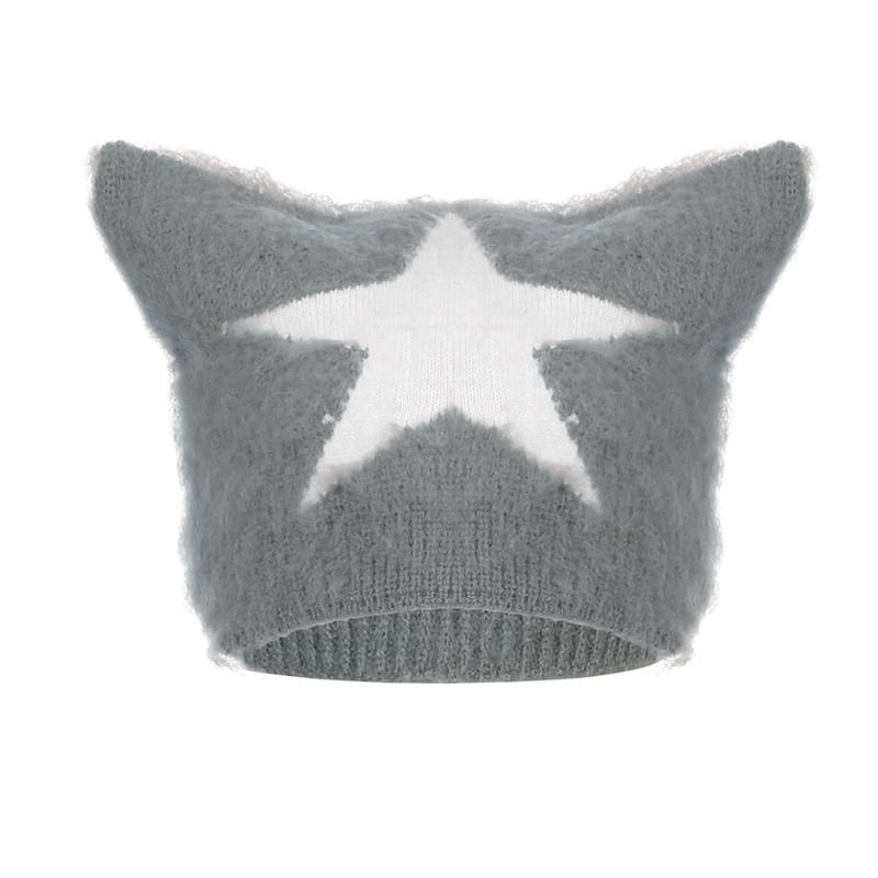 Cincine - Star Jacquard Oor Accent Beanie