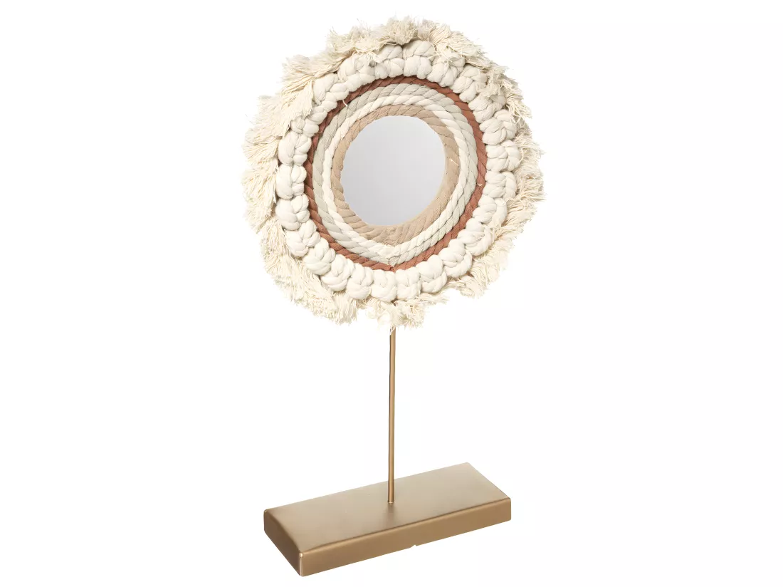 Cercle déco sur socle en Métal H 45 cm