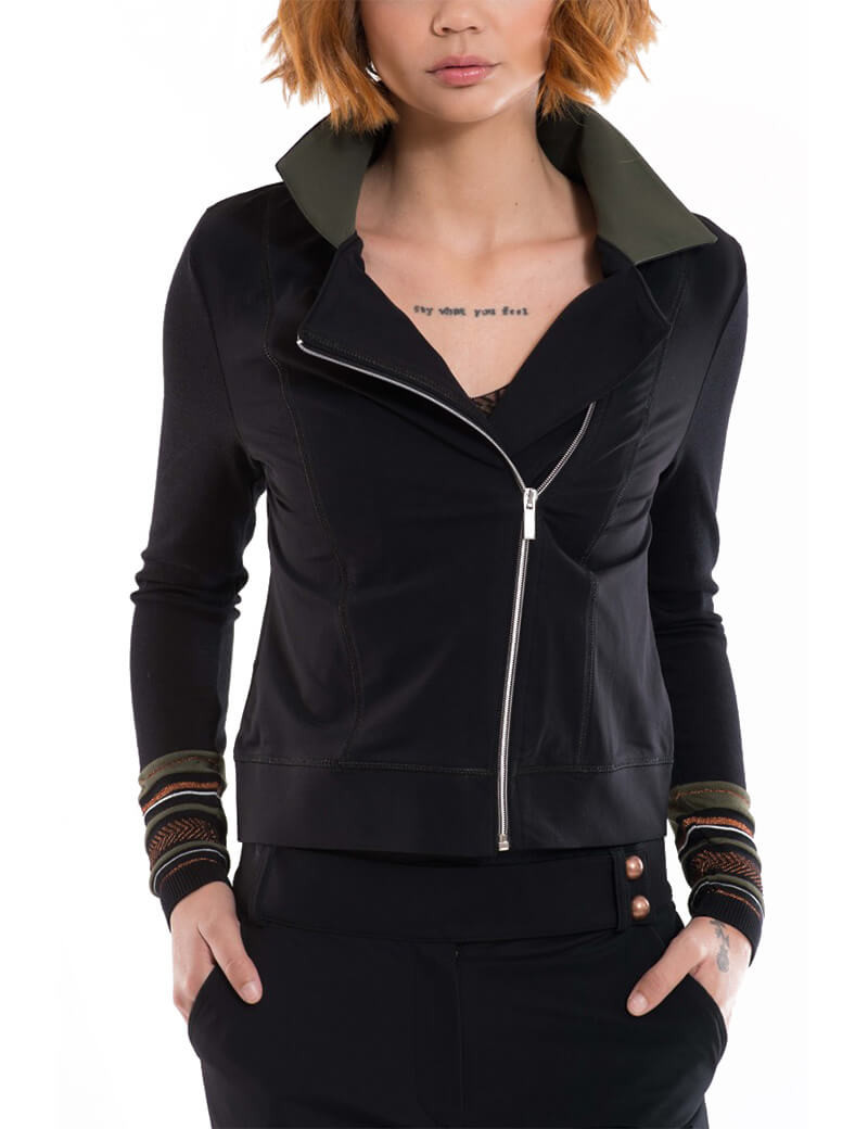 HBT WINTER GREEN - NATS VESTE PERFECTO NOIR