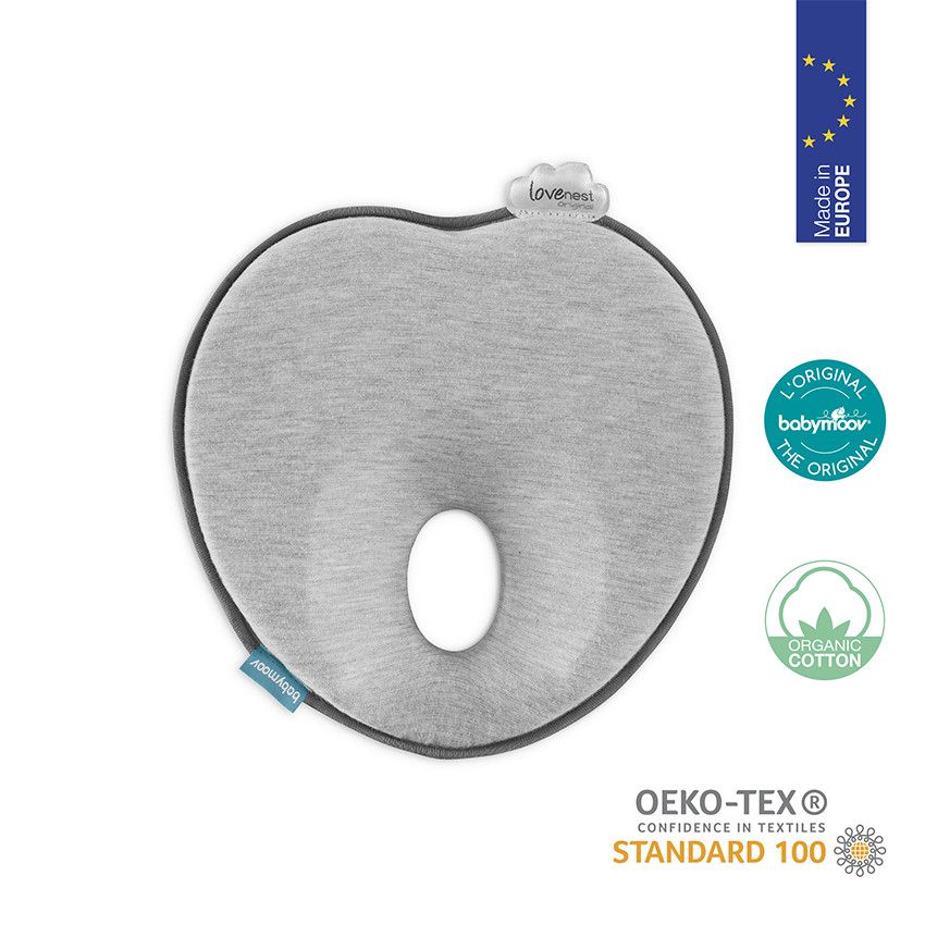 Cale tête ergonomique Lovenest Original - Smokey - Ecru