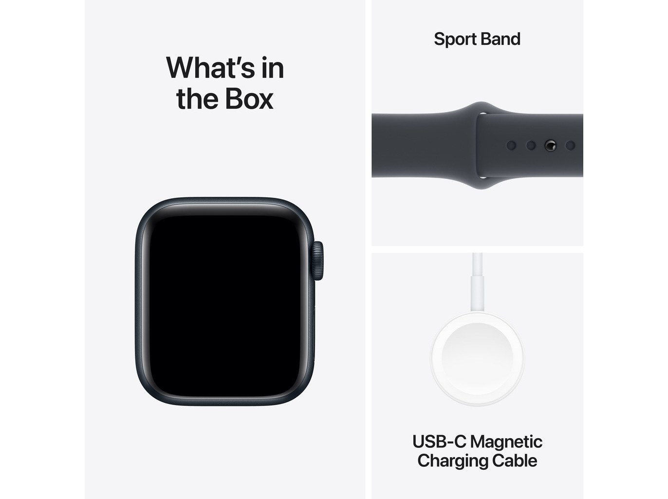 APPLE WATCH SE GPS 40MM ALUMÍNIO MEIA-NOITE BRACELETE SPORT MEIA-NOITE S/M