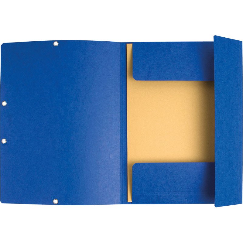 Chemise à élastique 3 rabats carte Exacompta 24 x 32 cm - couleurs assorties