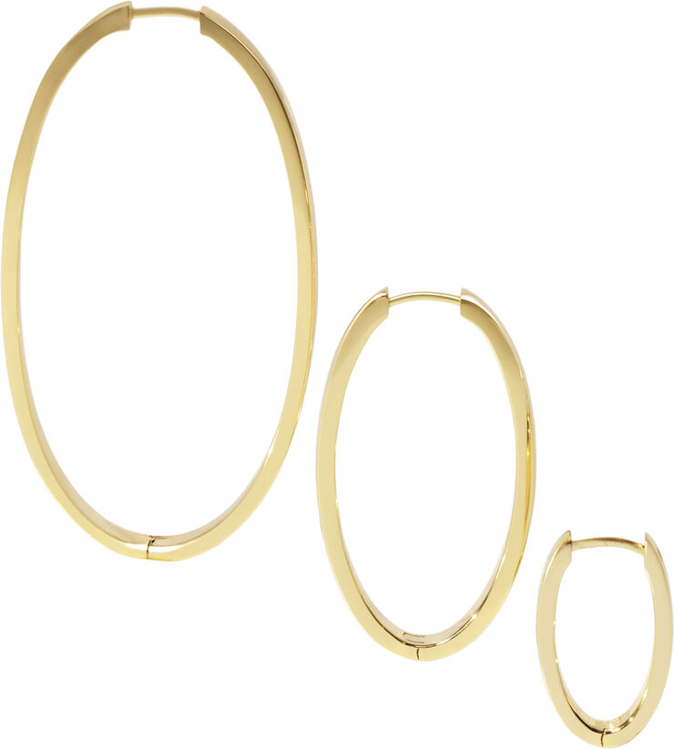 Sif Jakobs Jewellery ELLISSE PIANURA MEDIO EARRINGS 18 kt. forgyldt