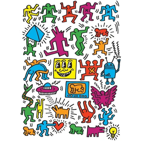 Eurographics Keith Haring Collage, 1000 Teile