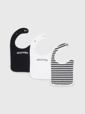Conjunto de presente com 3 babadores Hilfiger Monotype