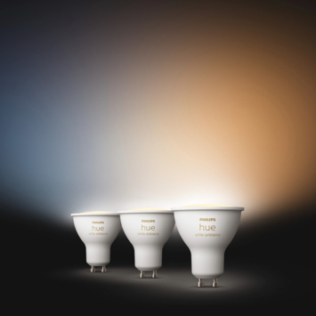 Philips Hue spot - warm tot koelwit licht 4.2W  - 3 spots - GU10