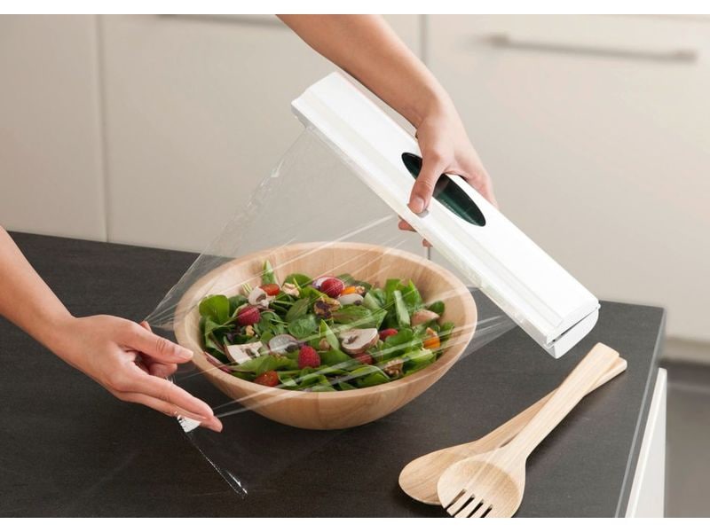 Wenko Folienschneider Perfect Cutter Weiss Folienschneider für Frischhaltefolie und Alufolie