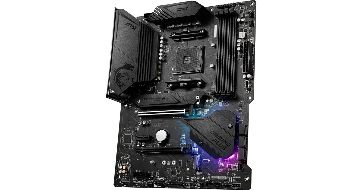 MSIMPG B550 GAMING PLUS socket AM4 moederbord  (Zwart, RAID, Gb-LAN, Sound, ATX)