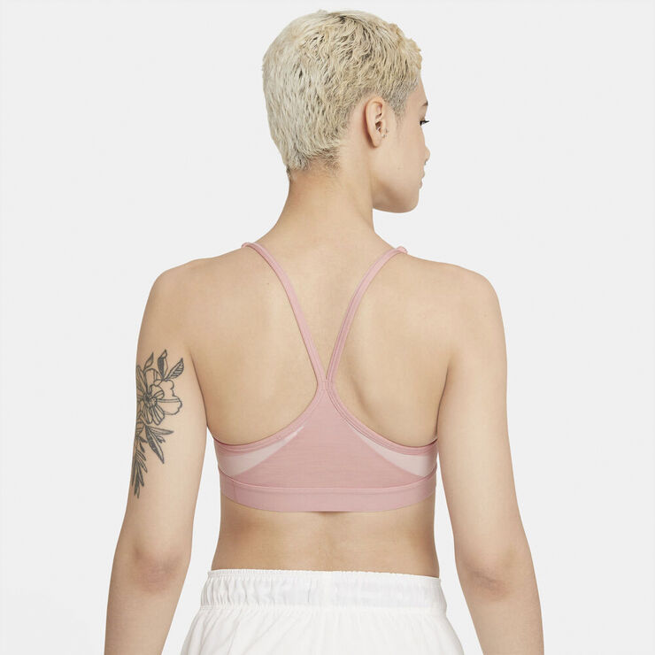 Nike Indy V Neck Light Support Sports Bh Pink