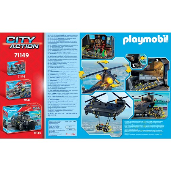 Hélicoptère des Forces spéciales Playmobil City Action 71149