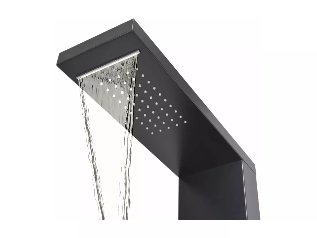 Système de panneau de aluminium noire 15 x 47 x 130 cm 02_0003119