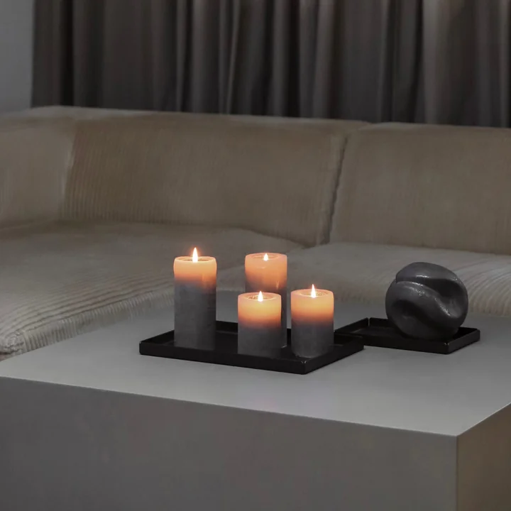 Nichba Design - Tablett, weiss (3er-Set)