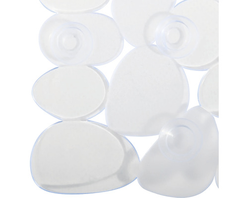 MSV PEBBLE douchemat 54 x 54 cm transparant