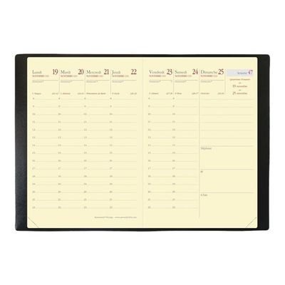 Agenda de poche Impala Randonnée Prestige - 1 semaine sur 2 pages - 9 x 12,5 cm - disponible dans différentes couleurs - Quo Vadis