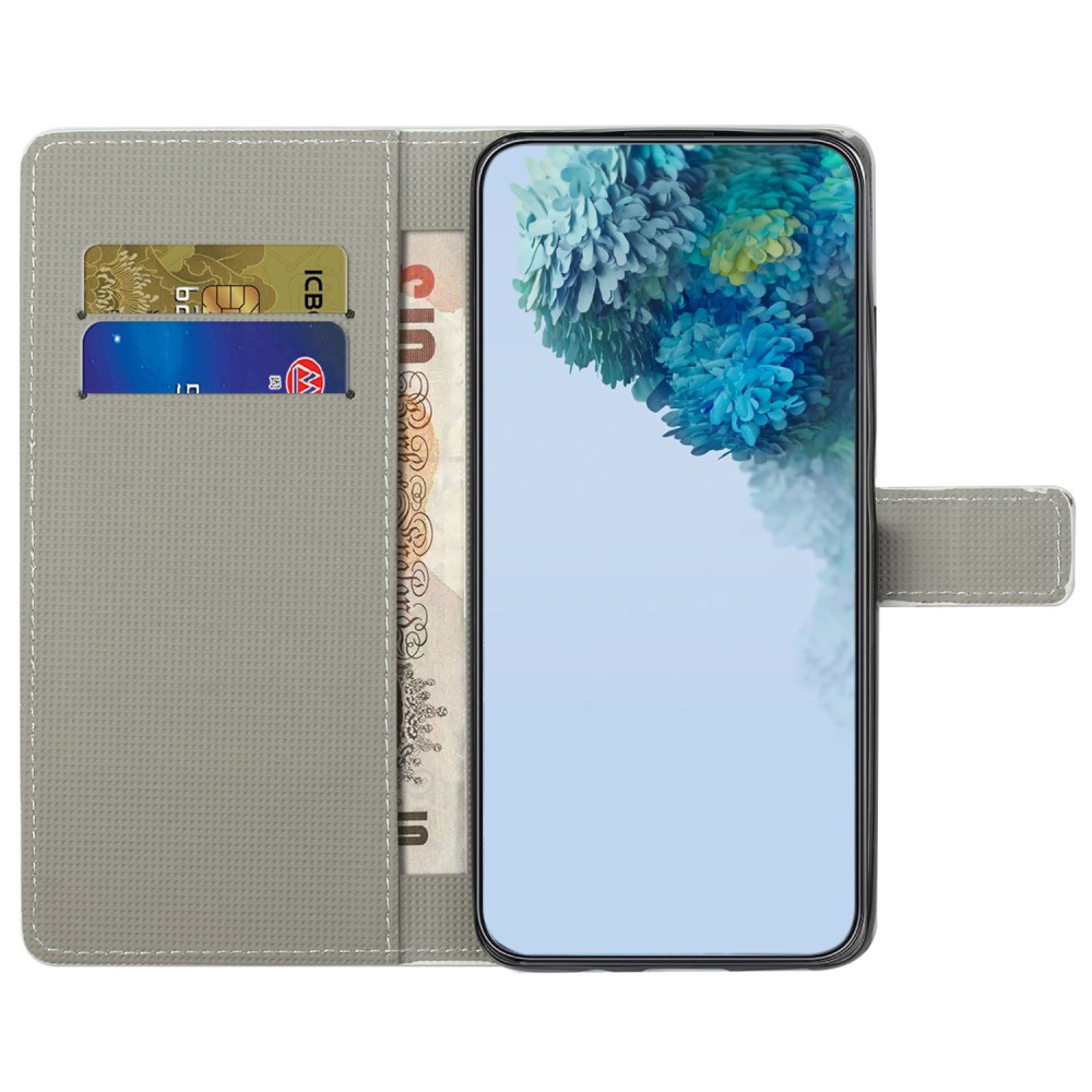 Samsung Galaxy A55 Leder Tasche - Eulen Party