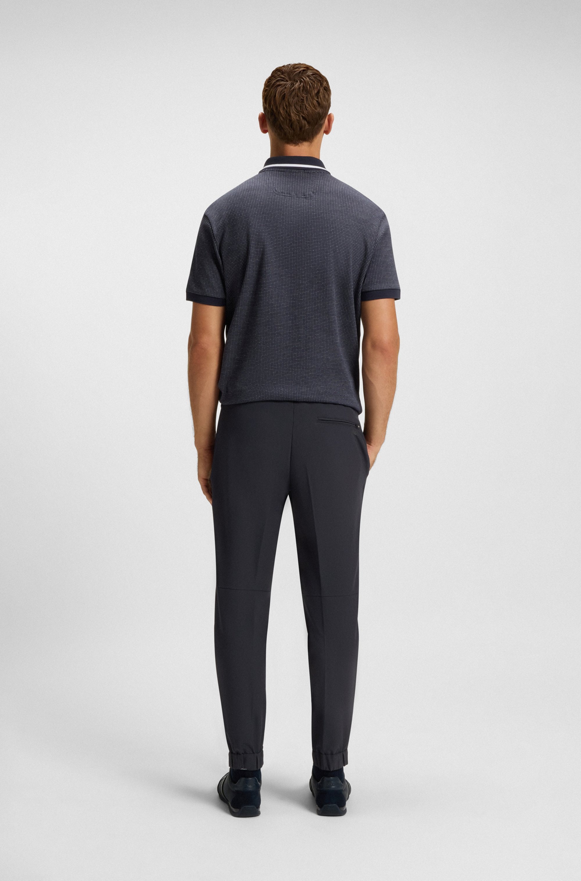 BOSS GREEN Stretch-Hose »T Flex«  mit elastischem Bund und Kordelzug Stretchhose Businesshose