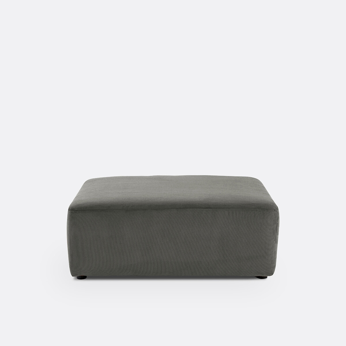 LA REDOUTE INTERIEURS<br>Puff com nervuras de veludo, Monica