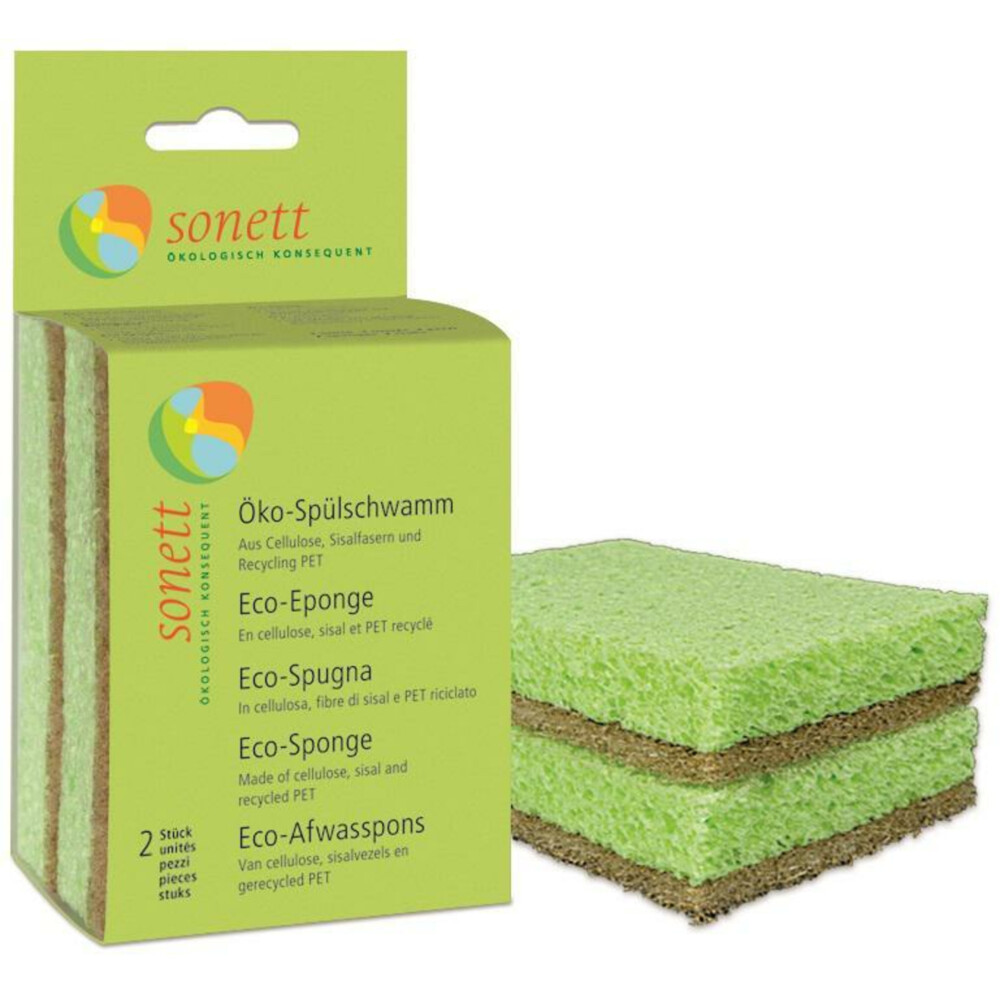 Sonett AfwassponsBiologisch2 stuks