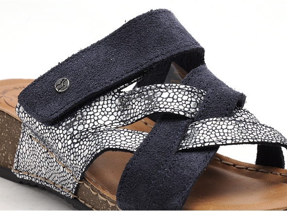 Flyflot mules et sabots plats femme flocka bleu