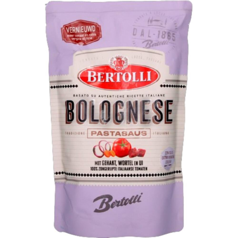 6x Bertolli Pastasaus Zak Bolognese460 gr