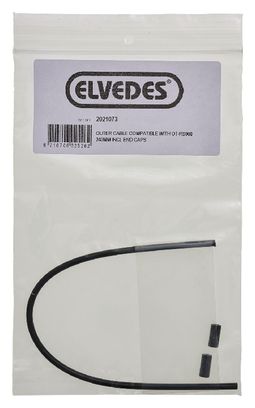 Kit Gaine de Frein Elvedes 240 mm Noir   2 Embouts de Gaine