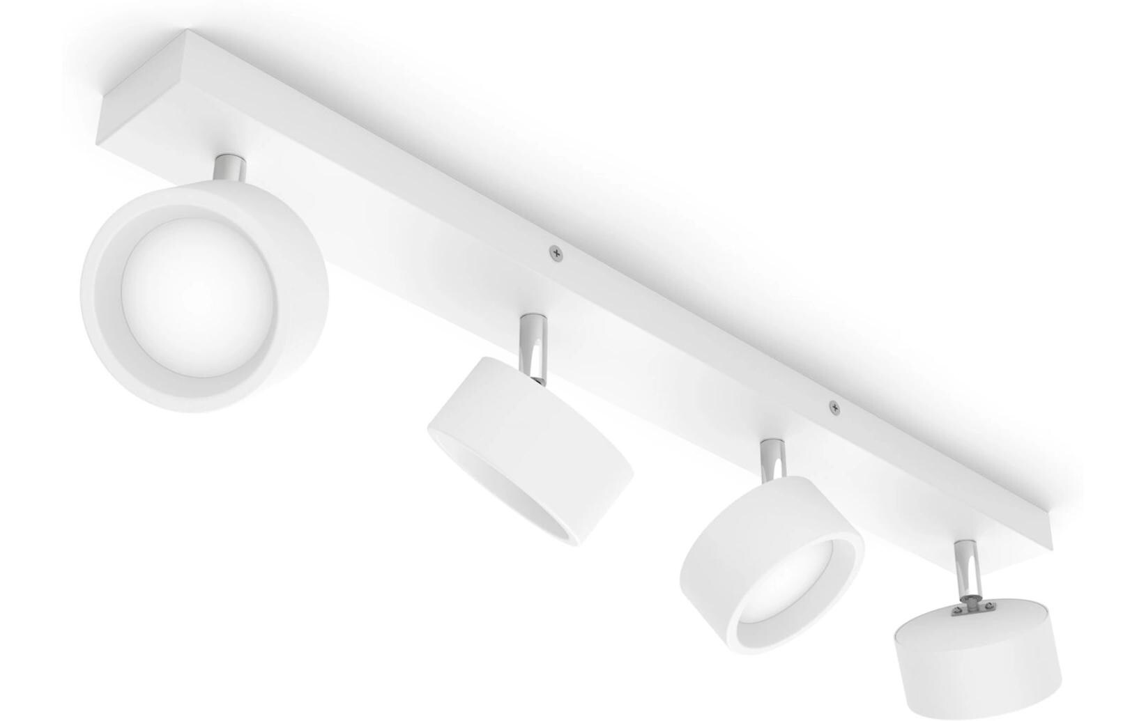 Aufbauspot Bracia 4 x 5.5W 2700K WeissLED-Spotleuchte
