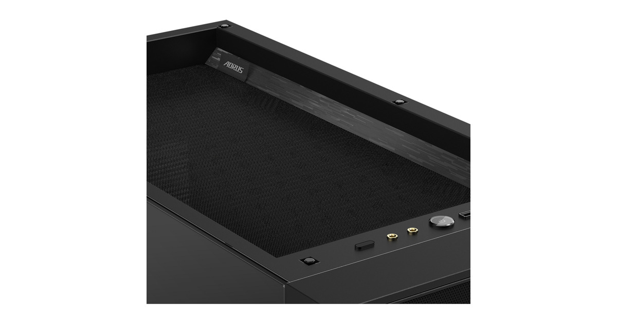 GIGABYTEAORUS C500 Glass midi tower behuizing  (Zwart | 2x USB-A | 1x USB-C | RGB | Tempered Glass)