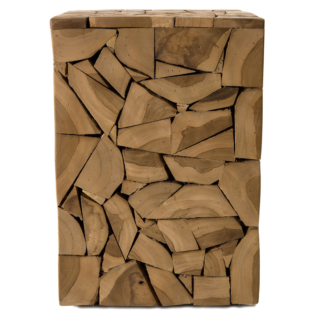 Macabane Table d'appoint carrée Suzy bois - 32x32x48 cm