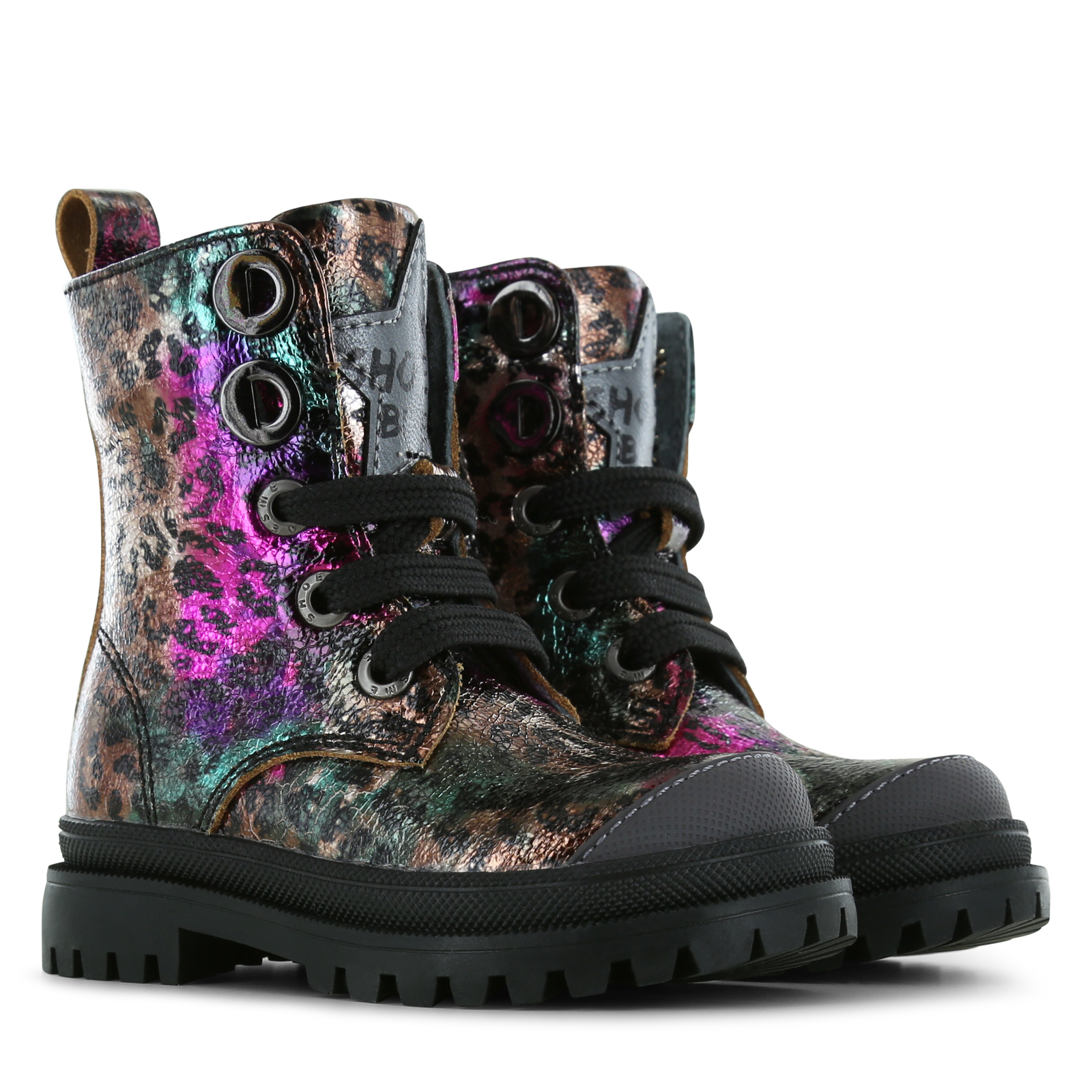 Shoesme Metallic-bunt Biker Stiefel