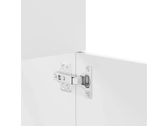 Ensemble de meubles salle de bain 3 pcs blanc bois d'ingénierie