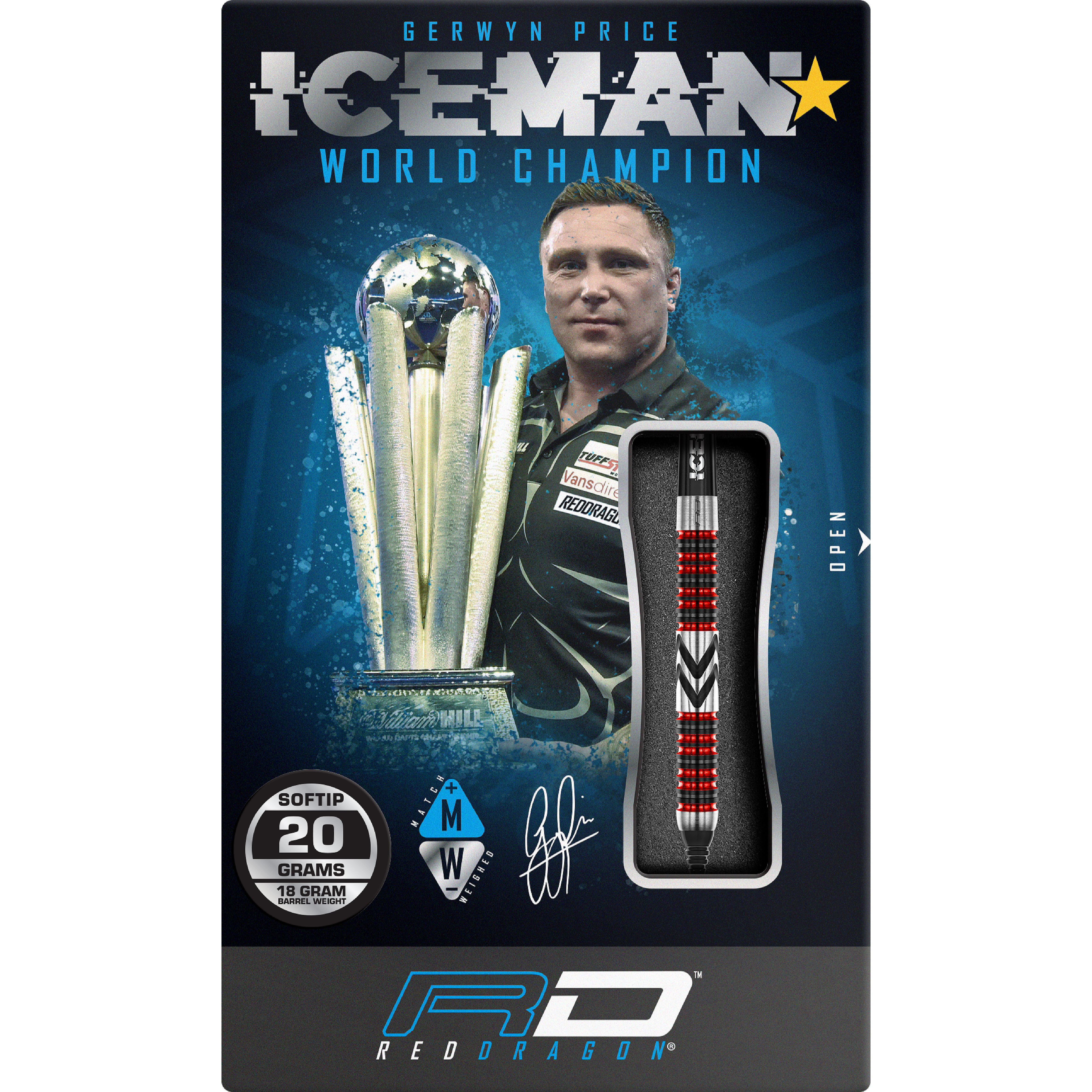 Red Dragon - Gerwyn Price Firebird - Softdart