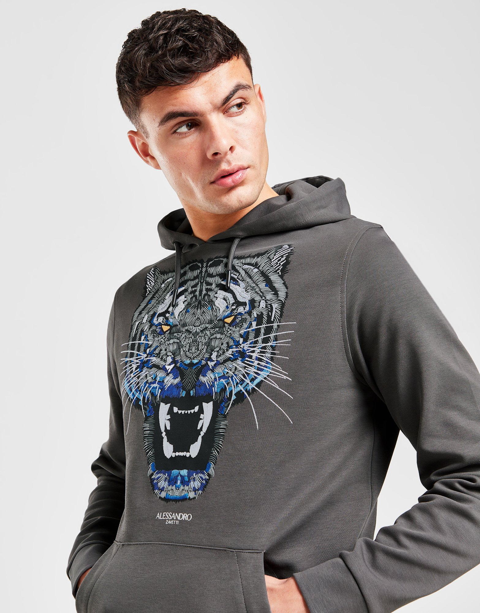 Alessandro Zavetti Sweat à Capuche Growler Reflective Homme