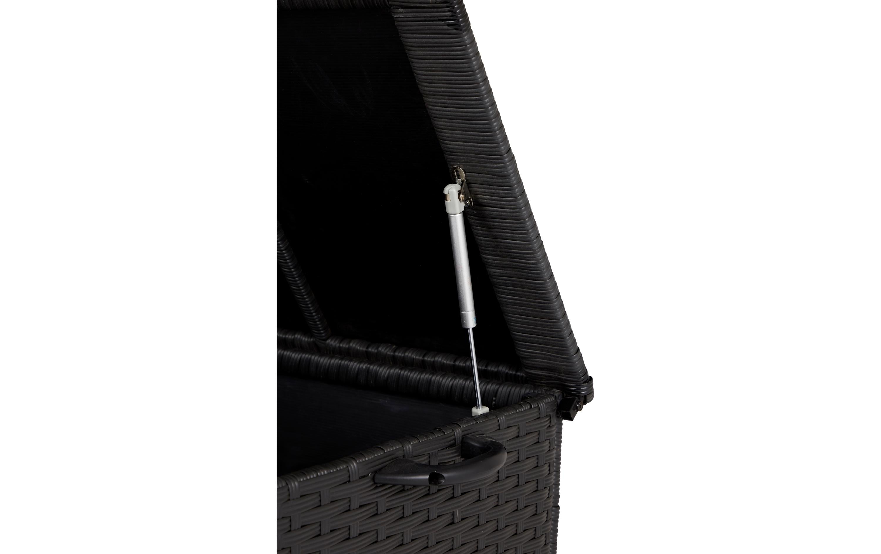 Gartenbox Victor, 133 x 55 cm, Schwarz<br>Kissenbox