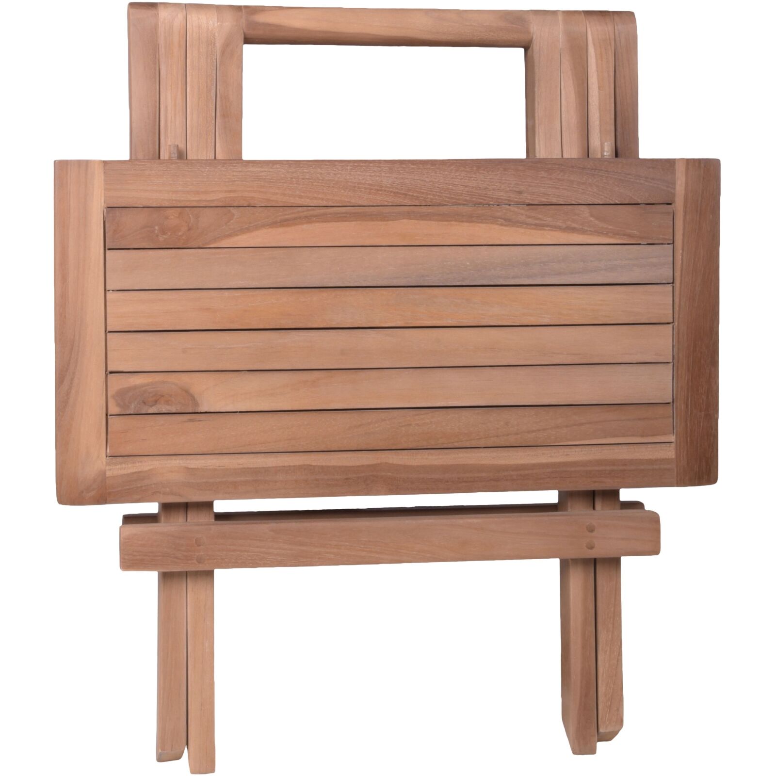 Beistelltisch SIMUK - Teak natur - 50x50 cm - klappbar