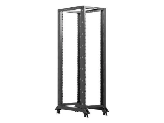 Lanberg - Rack åben ramme - 600 x 1000 mm - fritstående, gulvstående - sort, RAL 9004 - 42U - 19