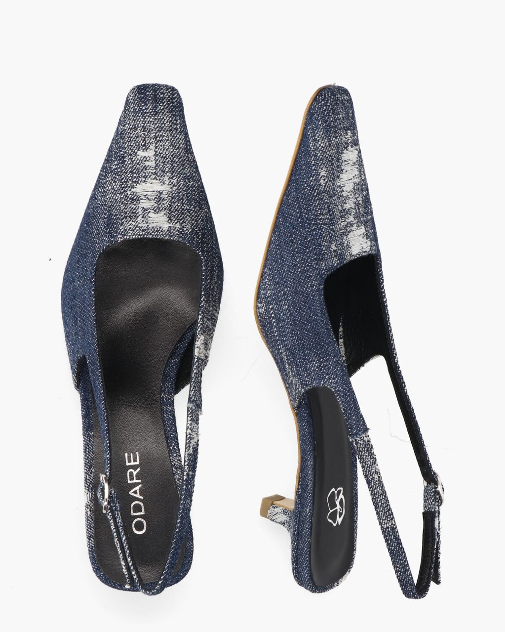 Odare Anna Jeansblauw Dames Slingbackpumps