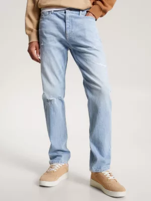 Calça jeans Ethan Relaxed Straight Distressed Hemp Jeans