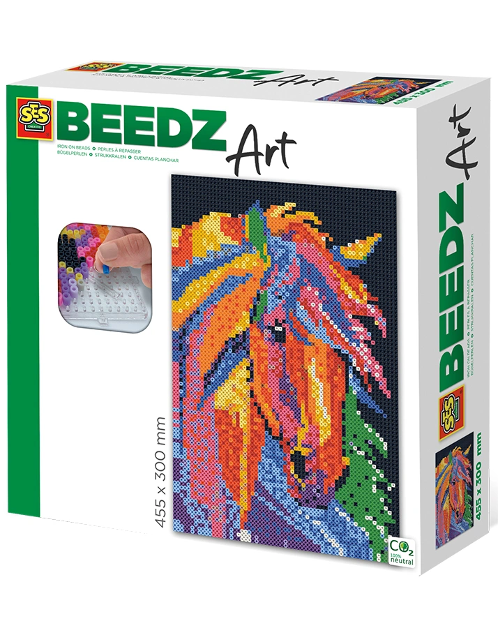 Bügelperlen BEEDZ ART – PFERD FANTASIE mit Stecktafeln