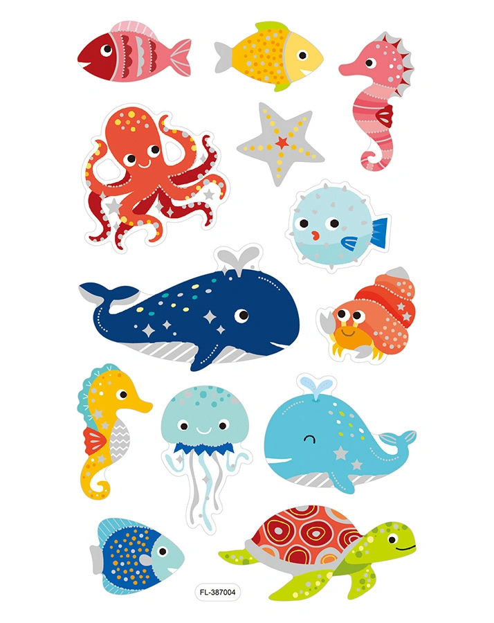 Soft-Sticker UNDER WATER 25-teilig in bunt