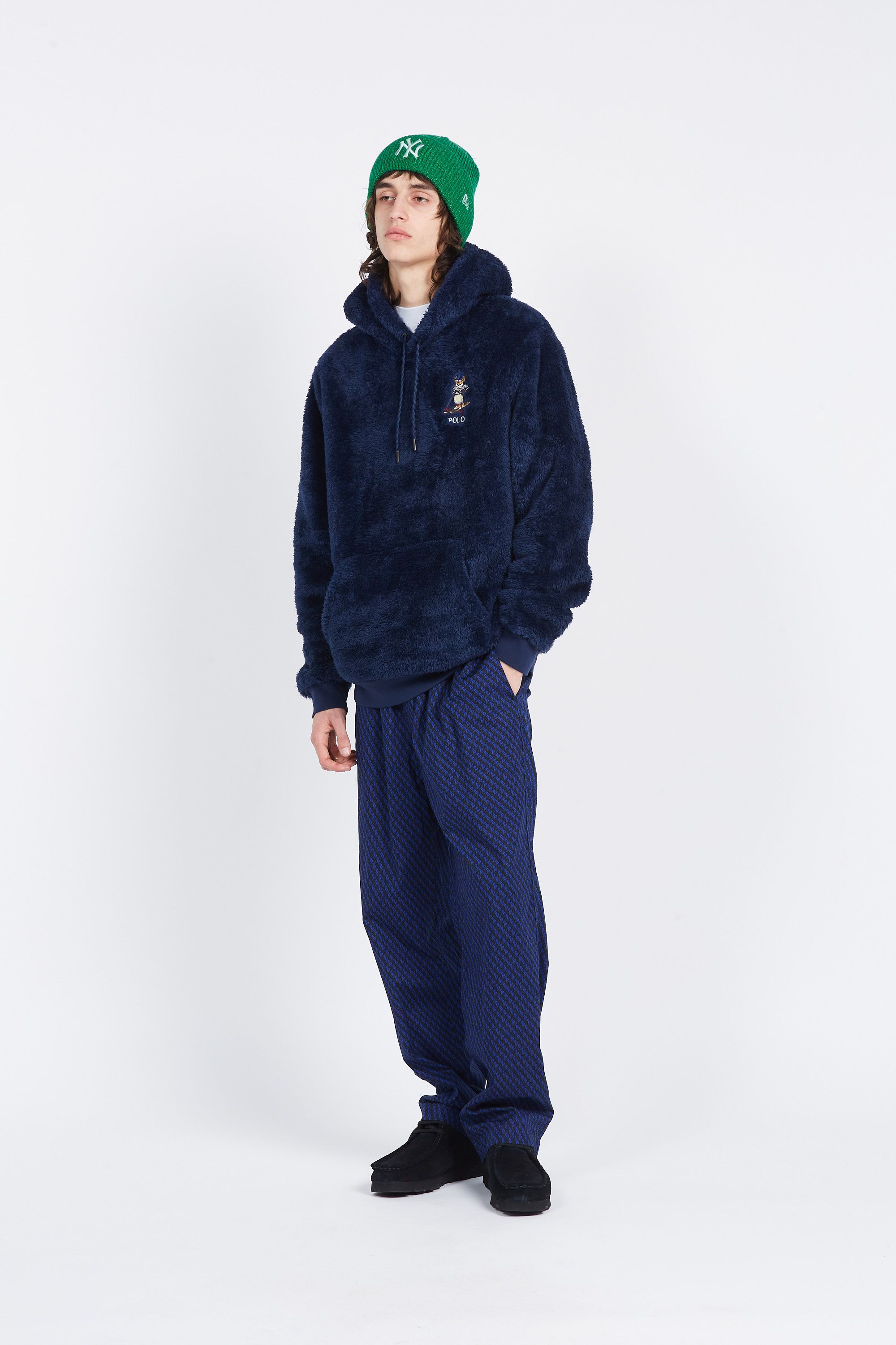 POLO RALPH LAUREN Hoodie HI PILE FLEECE-LSL-SWS Bleu