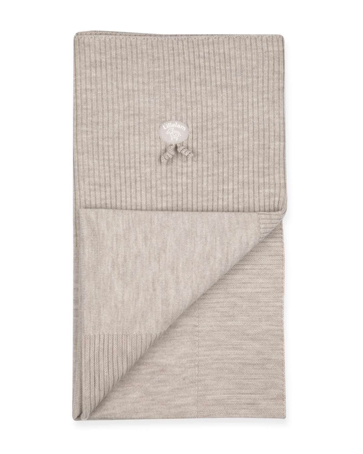 Babyteppe Ull – 100% Merino, 95×75 – Baby Natur