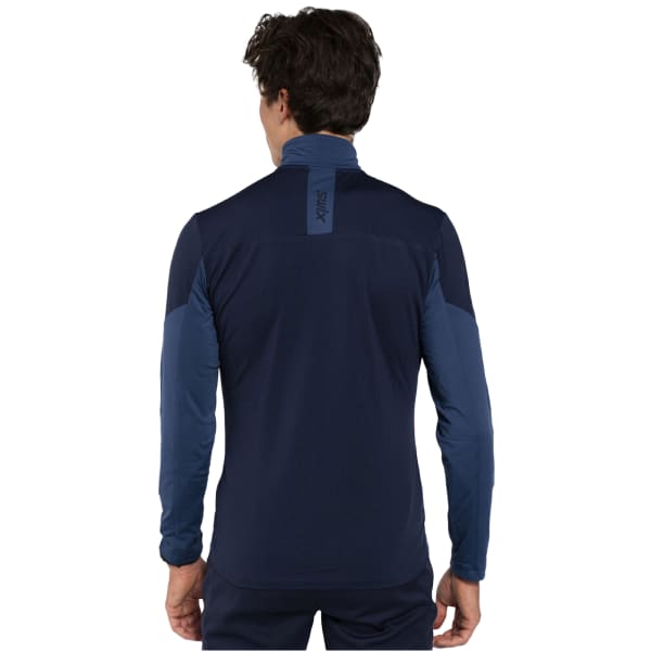 T-shirt ski de fond SWIX INFINITY LIGHT HALF ZIP LAKE BLUE/DARK NAVY