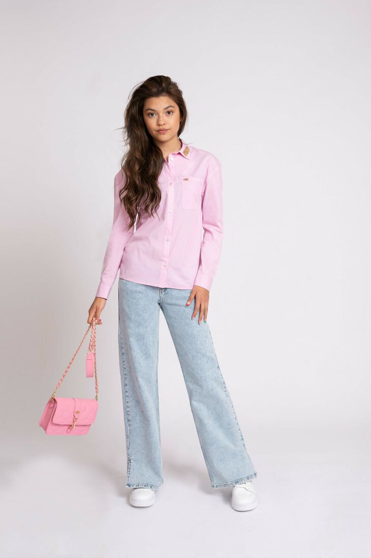 NIK & NIK blauwe nik & nik flared broek lowy denim pants