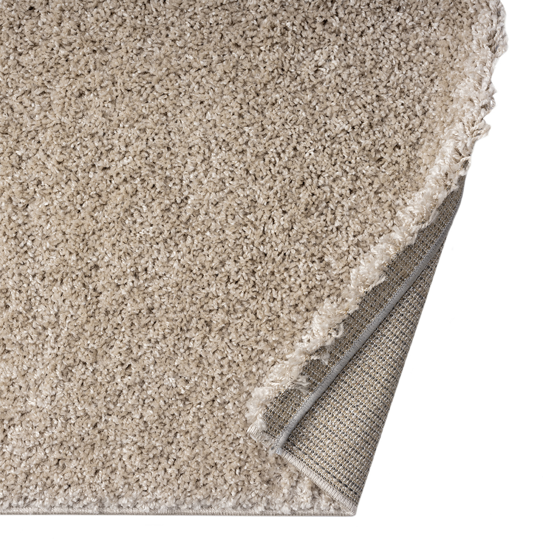 Hochflor-Teppich - beige - 80x150 cm