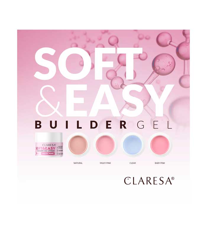 Claresa - Gel construtor Soft & Easy - Clear - 12 g