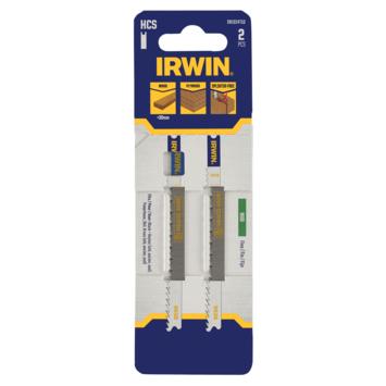 Irwin Pro decoupeerzaagblad fijn U-aansluiting voor hout - 2 stuks