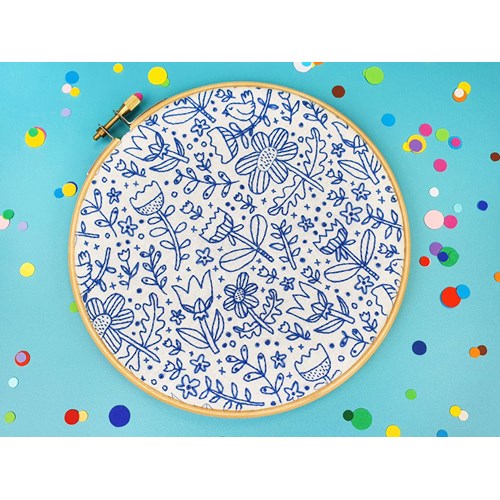Doodle floral kit de broderie à