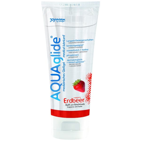 Joydivision Aquaglide - Jordbærsmøremiddel 100 Ml