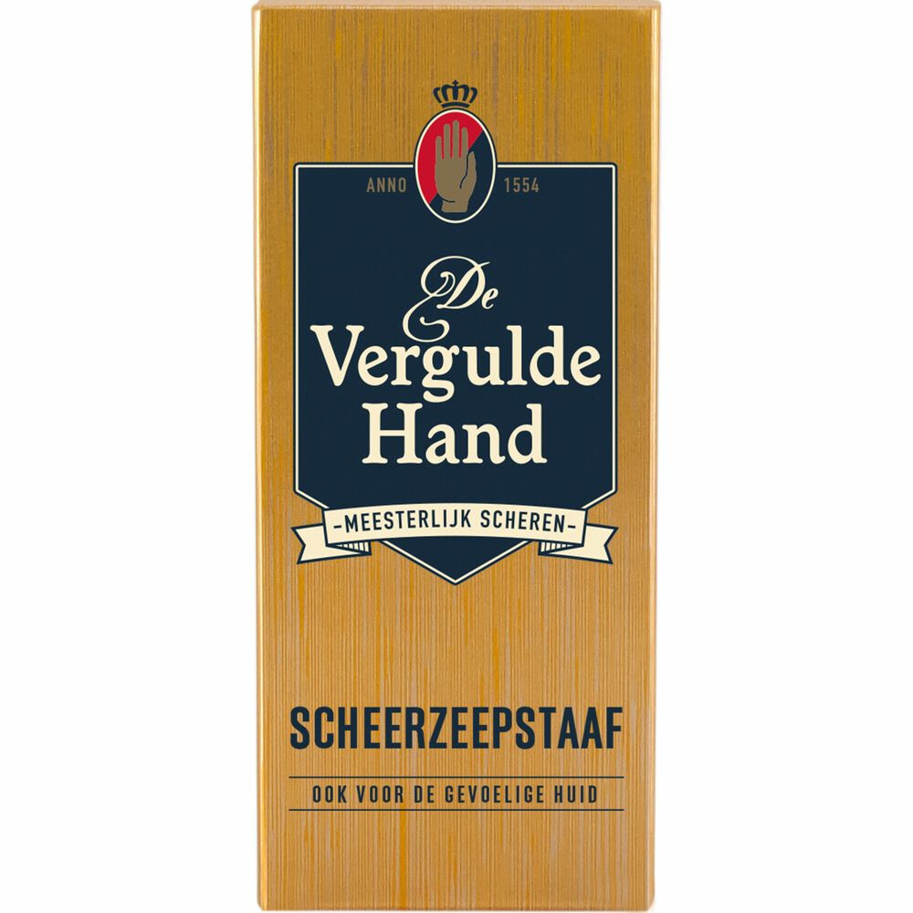 Vergulde Hand Scheerzeepstaaf 75 gr